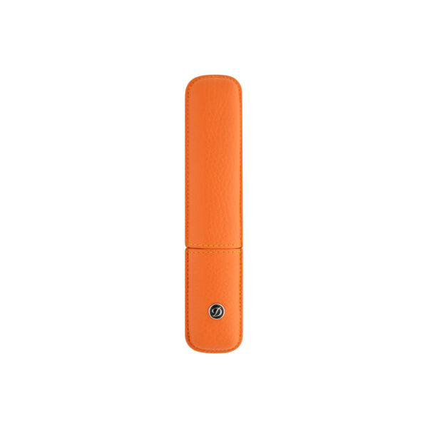 Étui à stylo S.T. Dupont – Cuir orange, 1 stylo
