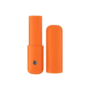 Étui à stylo S.T. Dupont – Cuir orange, 1 stylo