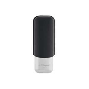 Etui 2 Cigares Noir et Argent