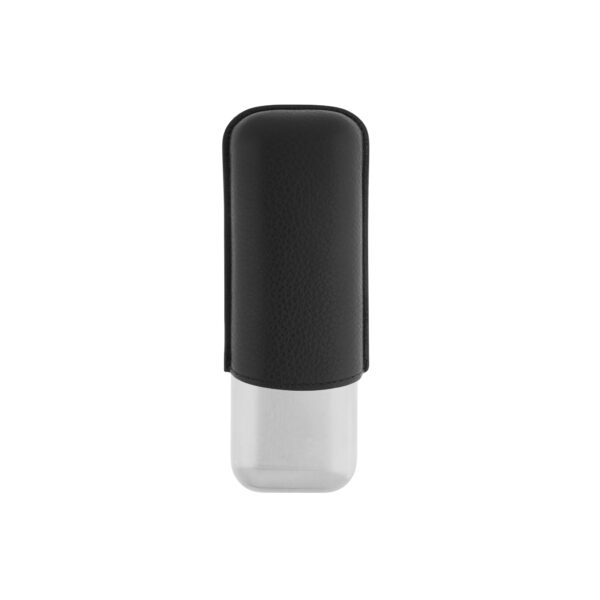 Etui 2 Cigares Noir et Argent