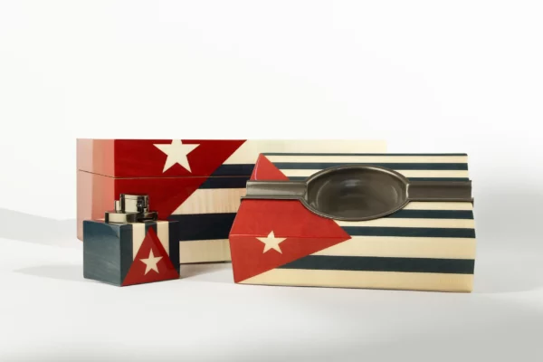 Briquet de table Adorini – Cuba Te Amo, flamme jet