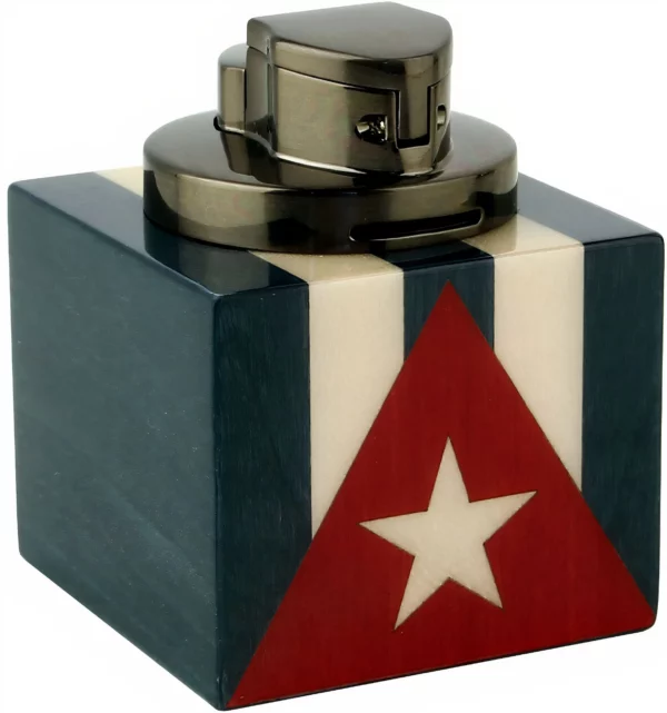 Briquet de table Adorini – Cuba Te Amo, flamme jet