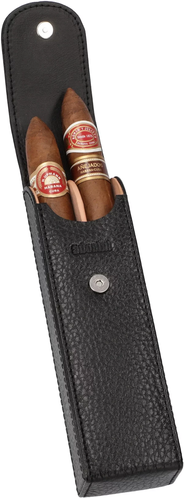 Étui à cigares Adorini Pocket – 2 cigares Noir