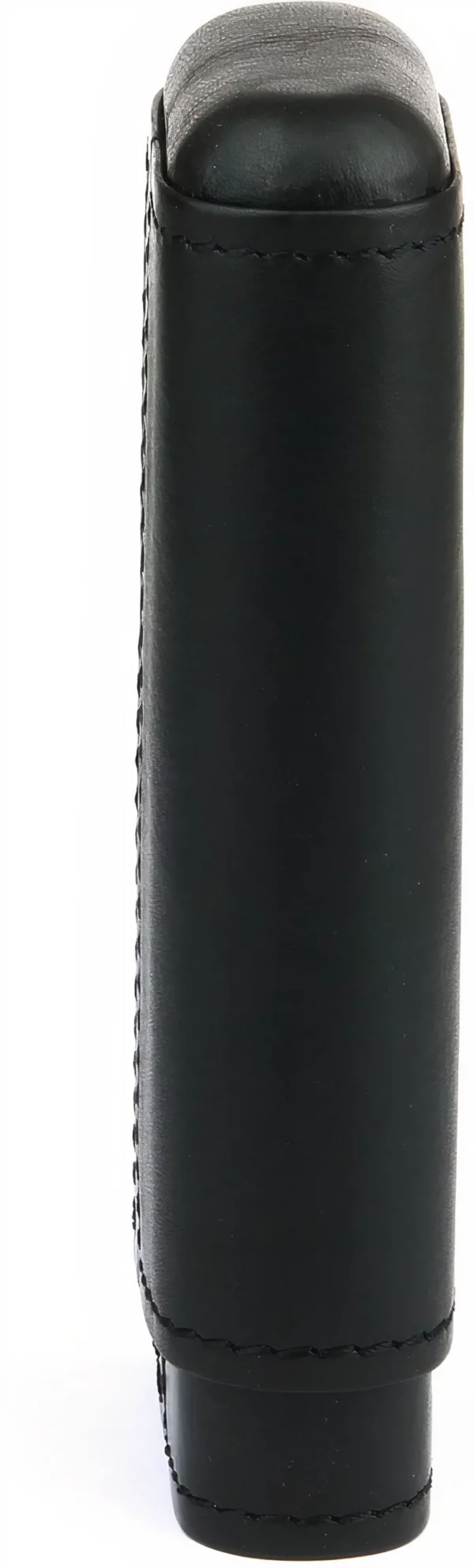 Étui à cigares Adorini – Cuir noir grainé, 2 à 3 cigares