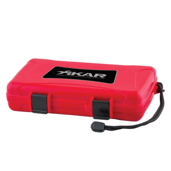 Humidor de voyage Xikar – 5 cigares, Rouge
