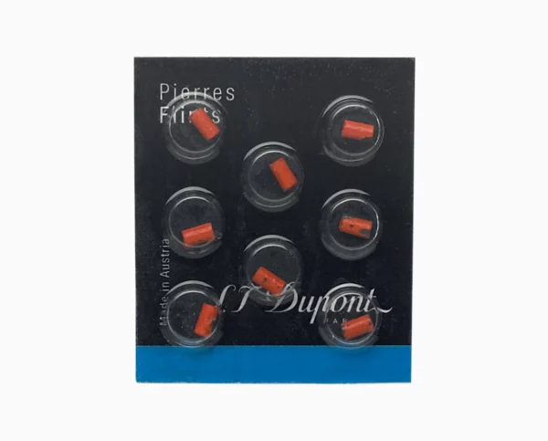 Pierres à Briquet Rouges S.T. Dupont (x8)