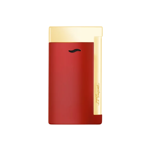 Briquet Slim 7 rouge & doré