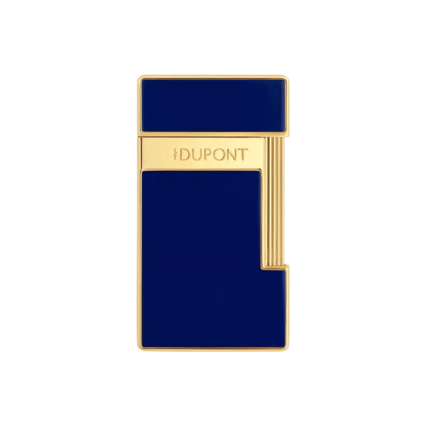 Briquet S.T. Dupont Slimmy Bleu et Doré