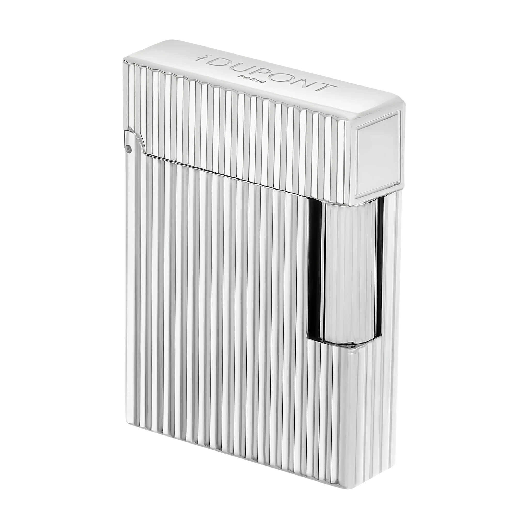 Briquet S.T. Dupont Ligne 1 Guilloché Argenté – Image 4