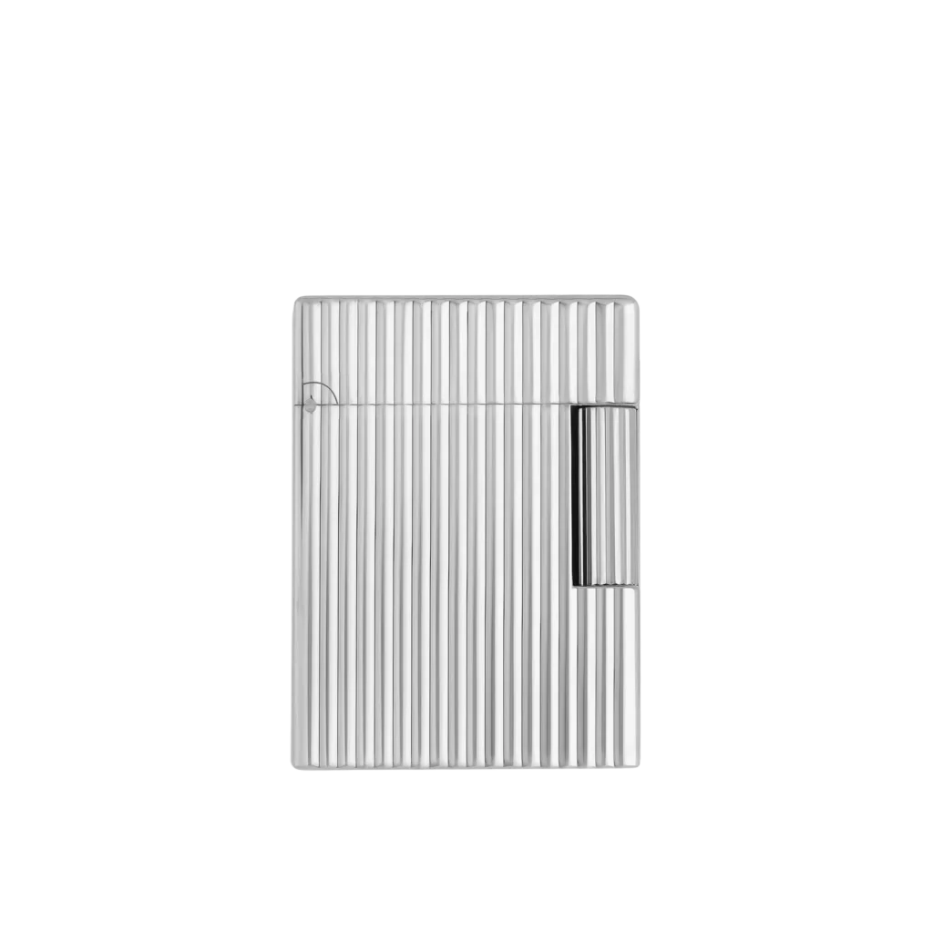 Briquet S.T. Dupont Ligne 1 Guilloché Argenté