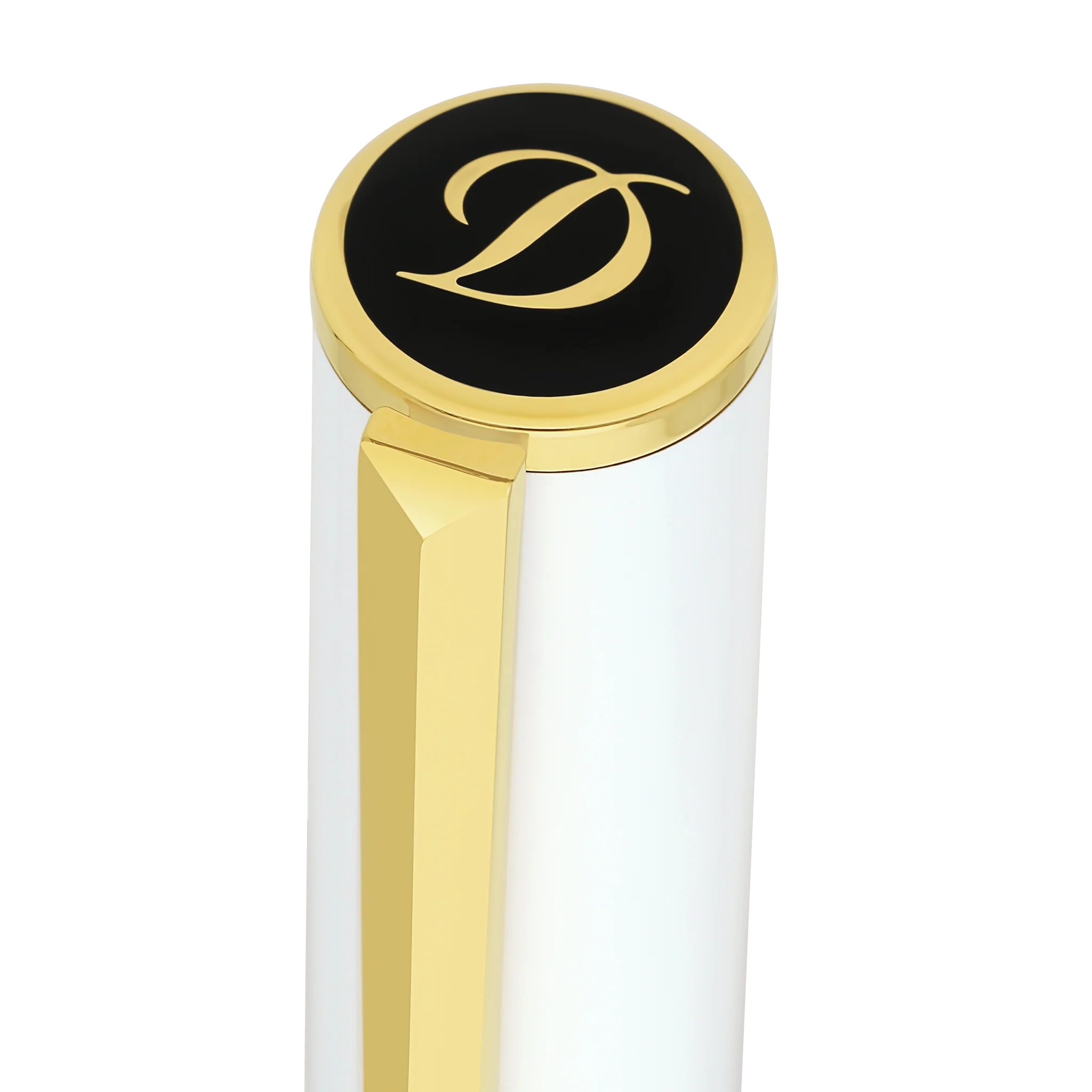 S.T. Dupont Initial Roller – Blanc & Doré – Image 2
