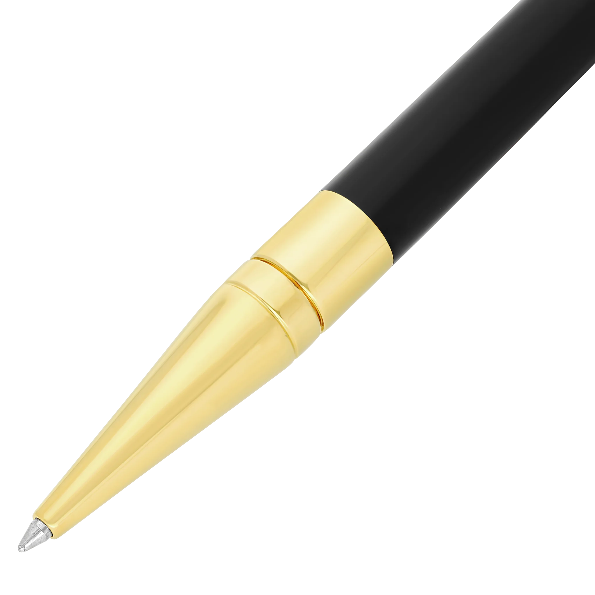 S.T. Dupont Initial – Stylo Bille Noir & Doré – Image 2