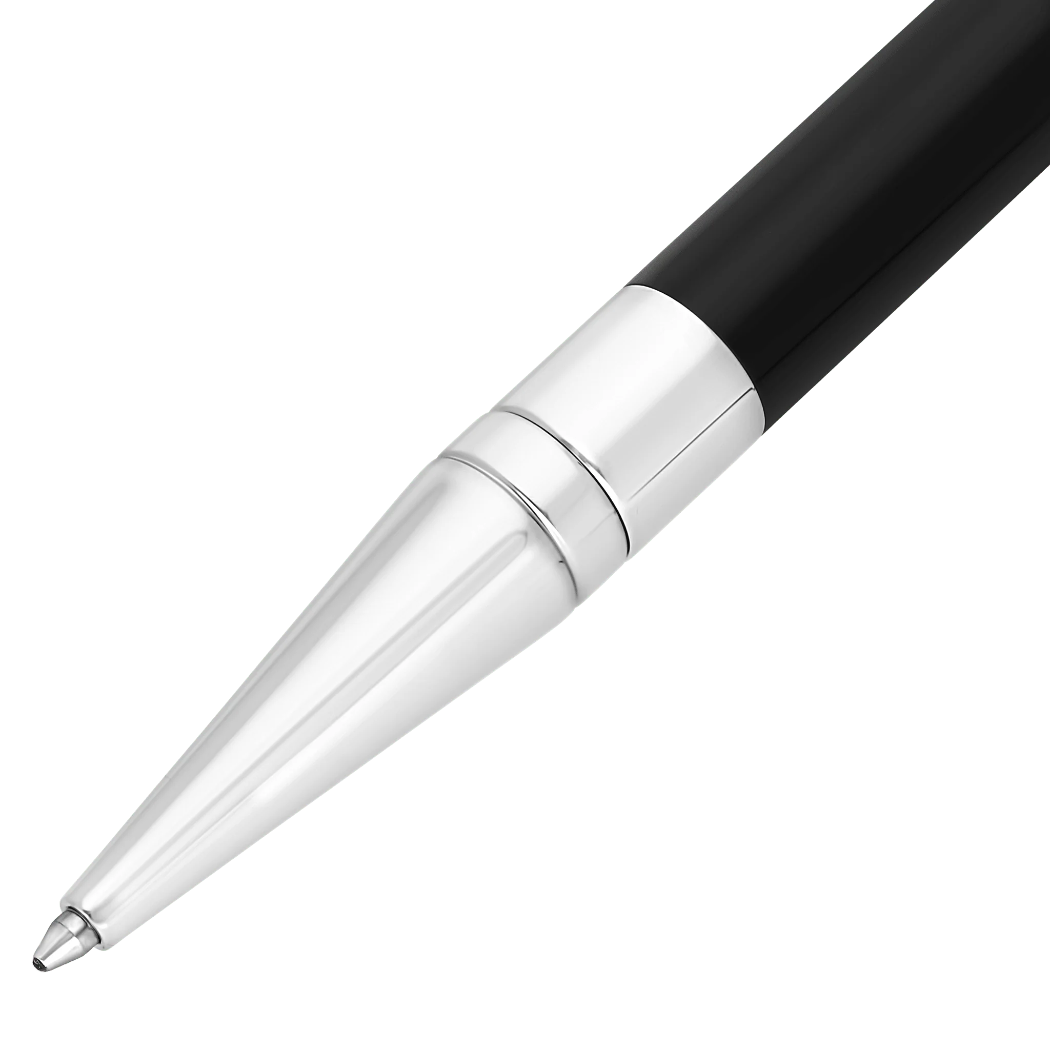 Stylo Bille S.T. Dupont Initial — Laque Noire & Finitions Chrome – Image 2