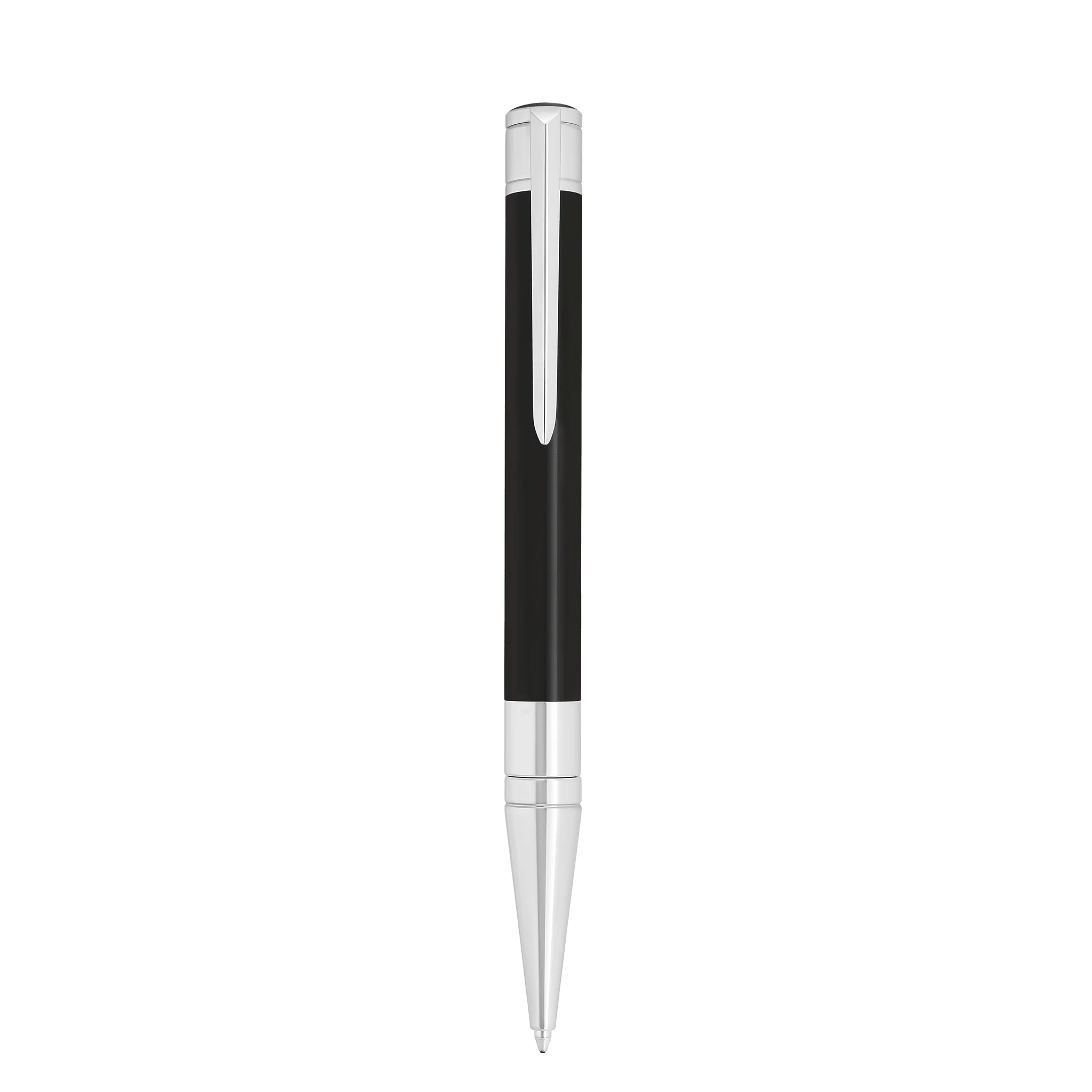 Stylo Bille S.T. Dupont Initial — Laque Noire & Finitions Chrome